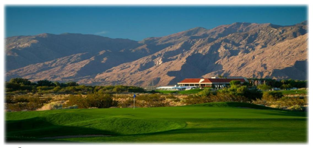 Desert Dunes Golf — flag to clubhouse